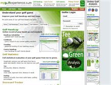 Tablet Screenshot of mygolfexperience.com